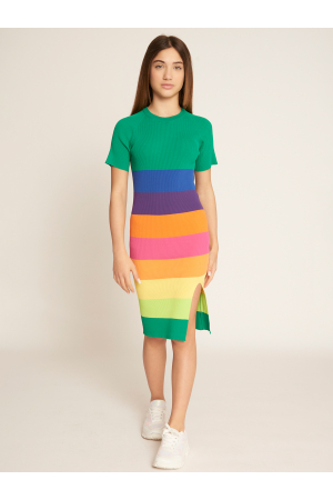 Одежда Платье Разноцветный