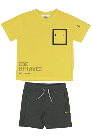 Одежда для спорта Футболка+шорты Жёлтый