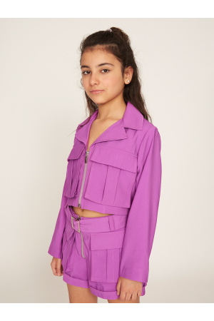 Одежда Пиджак Фиолетовый