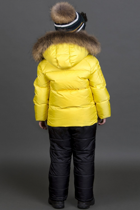 Куртки короткие Куртка+полукомбинезон Жёлтый