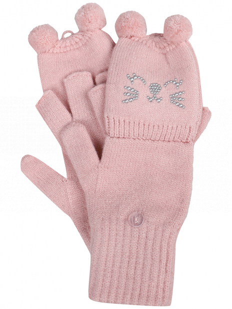 Перчатки Перчатки-трансформеры Розовый